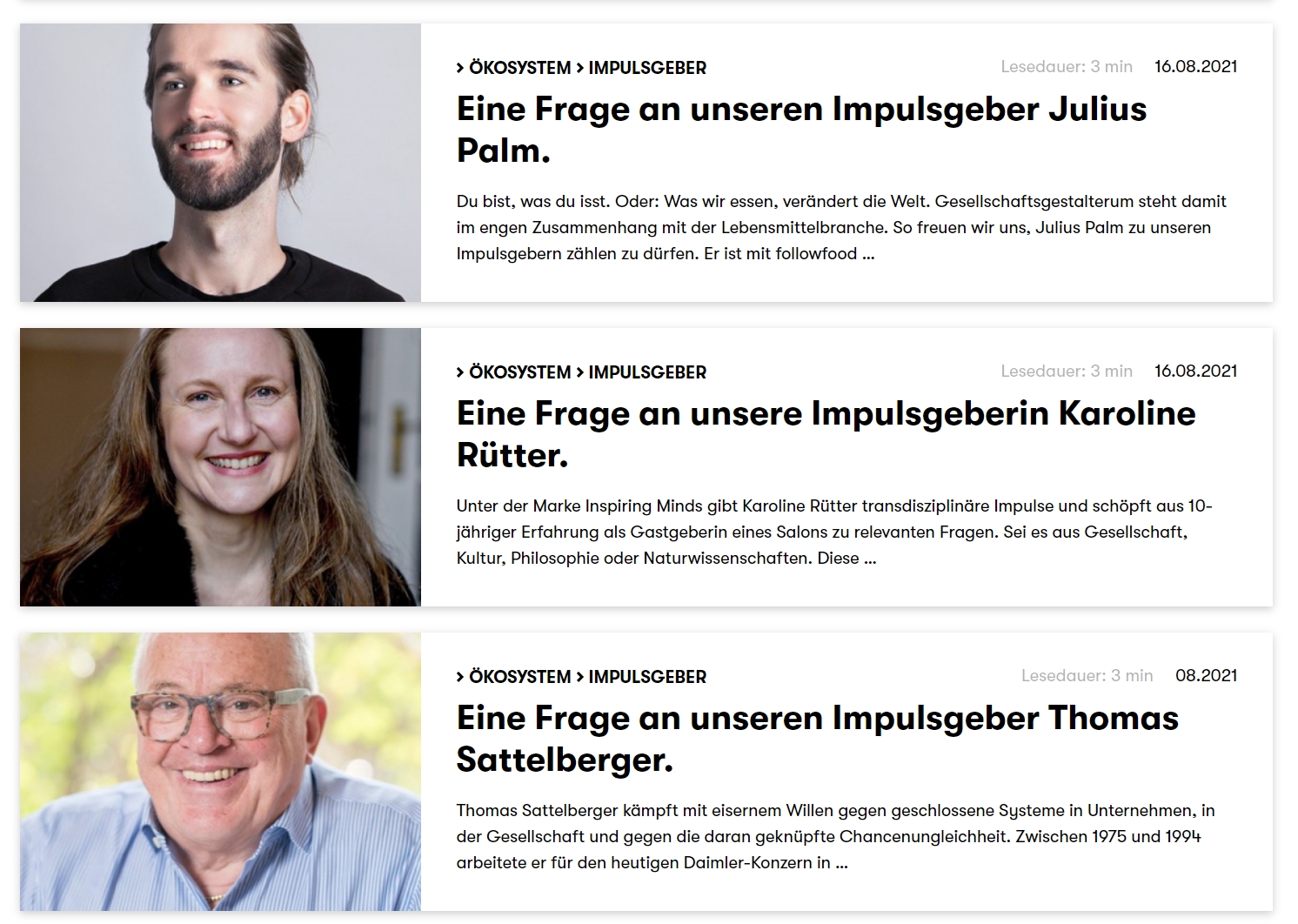 Inspiring Minds – Karoline Rütter – Vermittlung: Redner:innen &#038; Interview- und Kooperations-Partner:innen